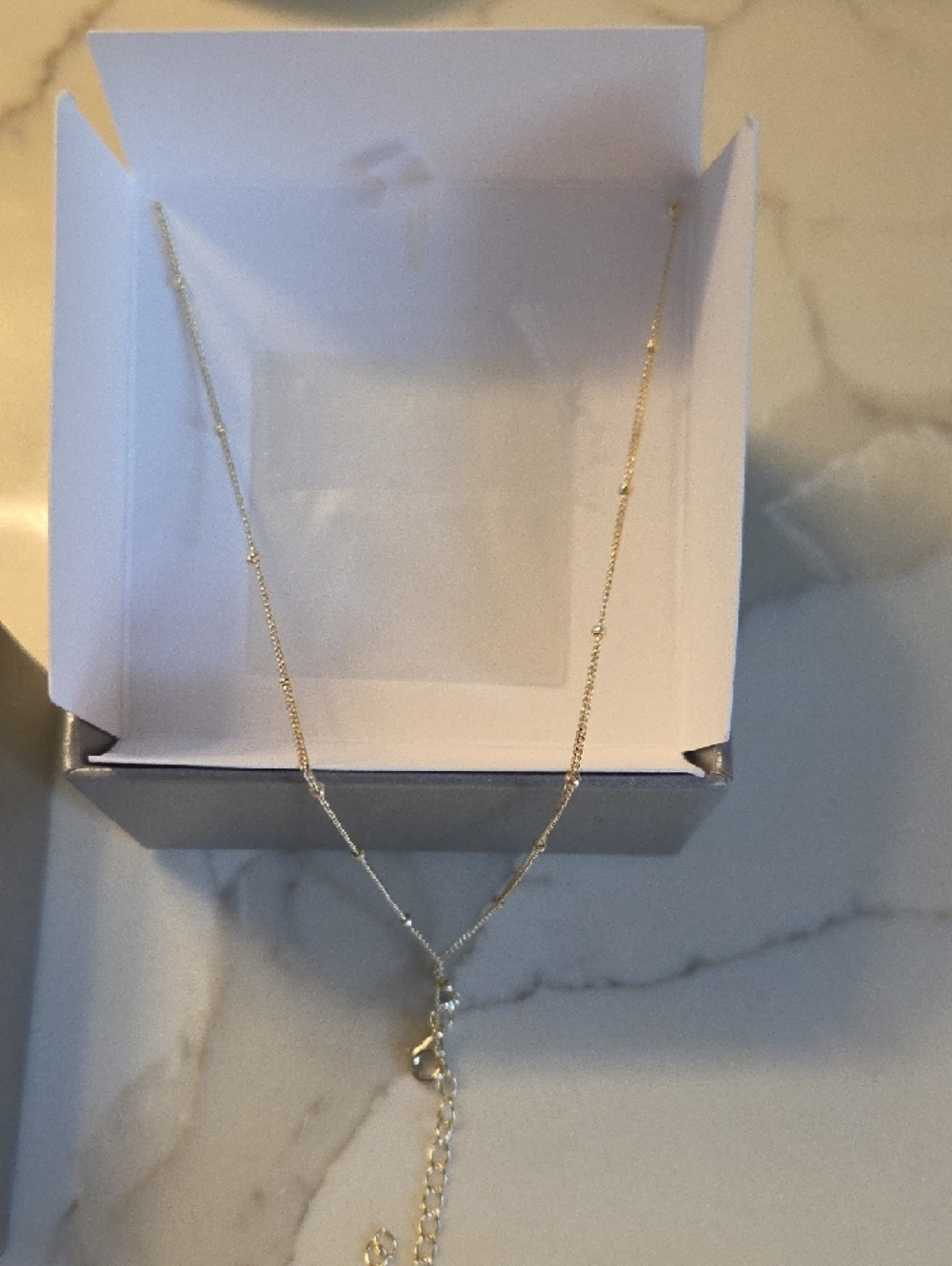 Guiliana New York Sterling Silver Gold-Plated Necklace with Blue Pendant - Picture 3 of 3